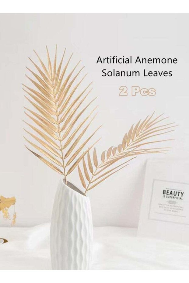 2pcs Artificial Anemone Solanum Leaves