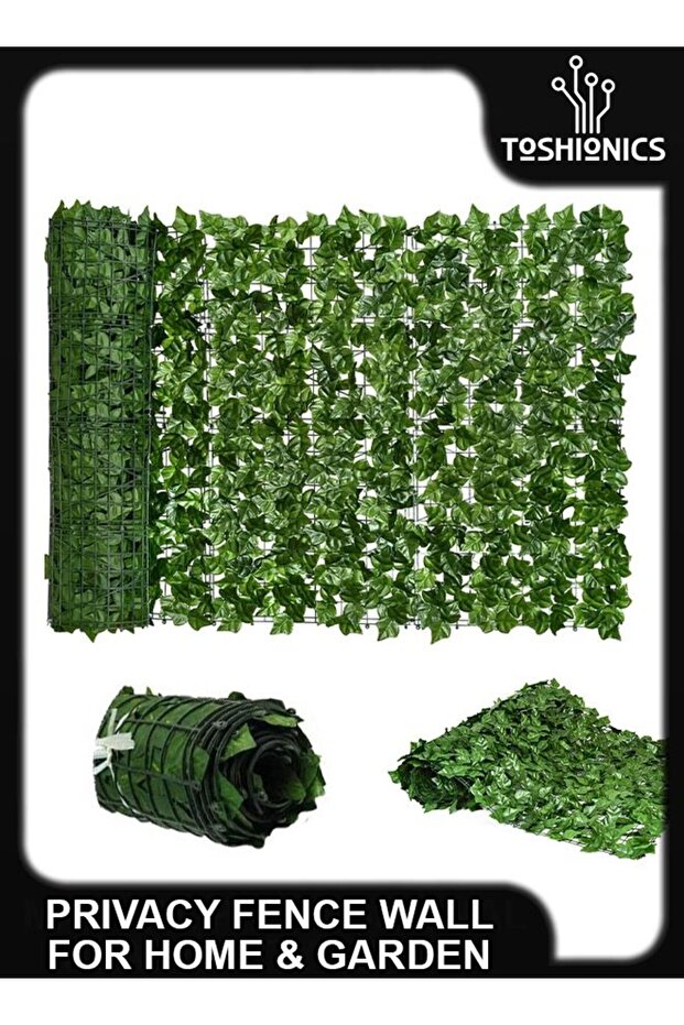 1x3 Meter Artificial Privacy Garden Grass Fence Faux Wall Plant Hedge Screen Roll Ivy Leaf Vine Dec