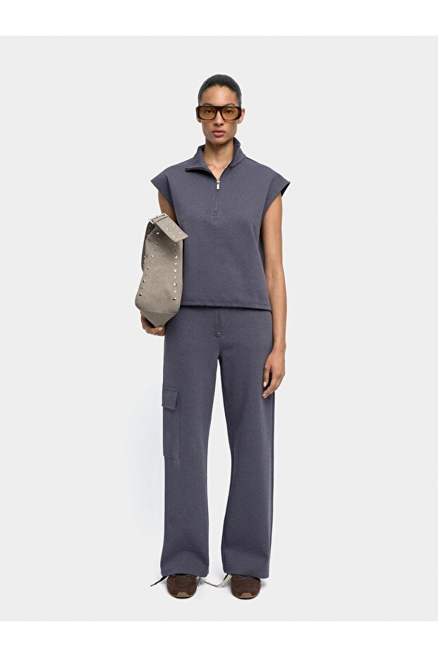 Kolsuz Pamuklu Sweatshirt - 2