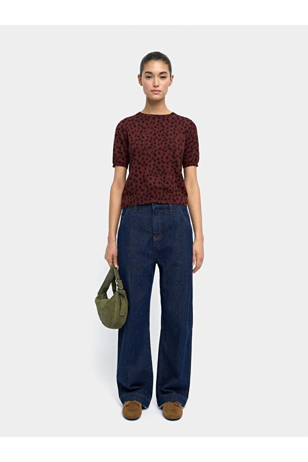 Hayvan Desenli Örme Kazak - 4