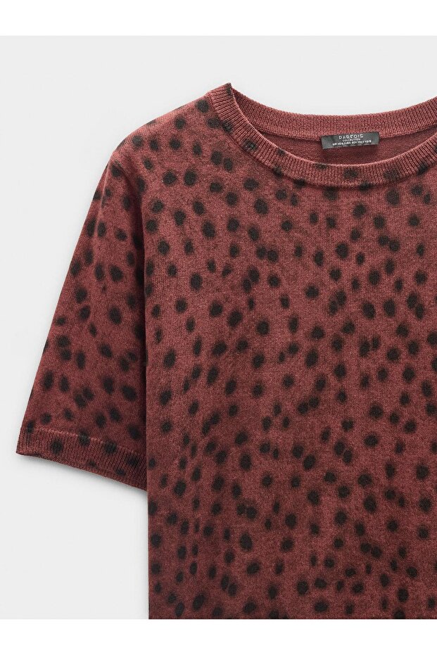 Hayvan Desenli Örme Kazak - 6