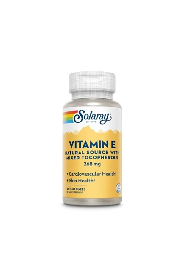 Vitamina E Solaray, 400UI, 50 capsule, - 1