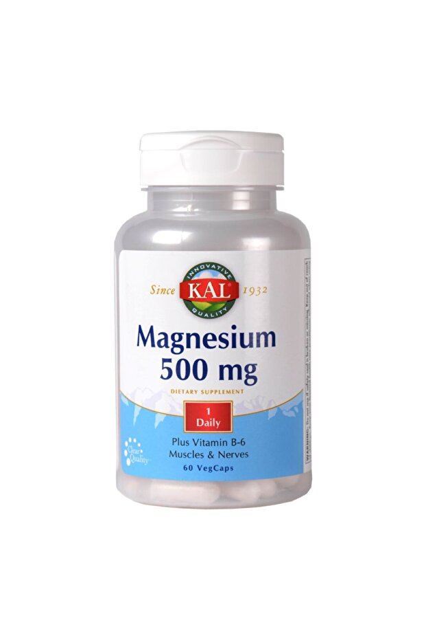 Magnesium 500mg Kal, 60 capsules, - 1