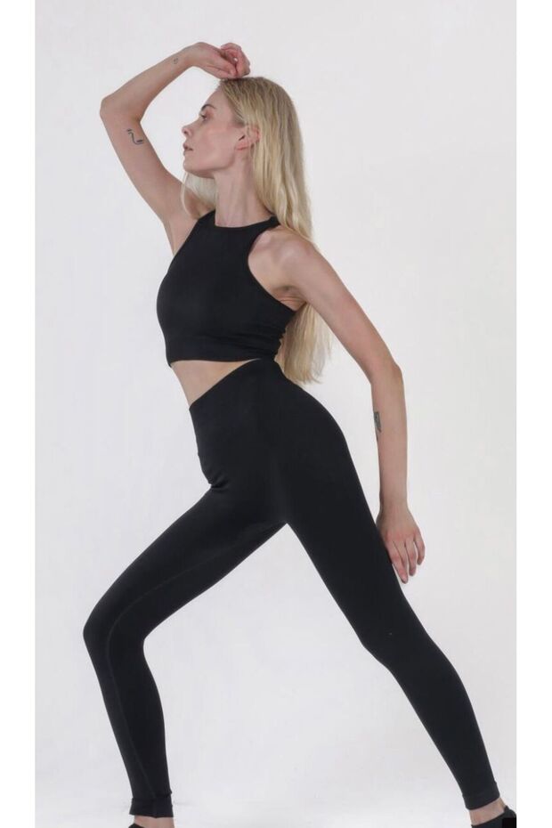 Women's High Waist Lycra Tights Crop Suit