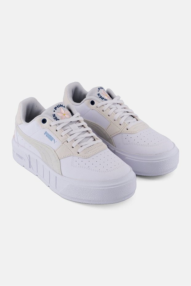 Women Cali Court Embroidery Outdoor Shoes, White