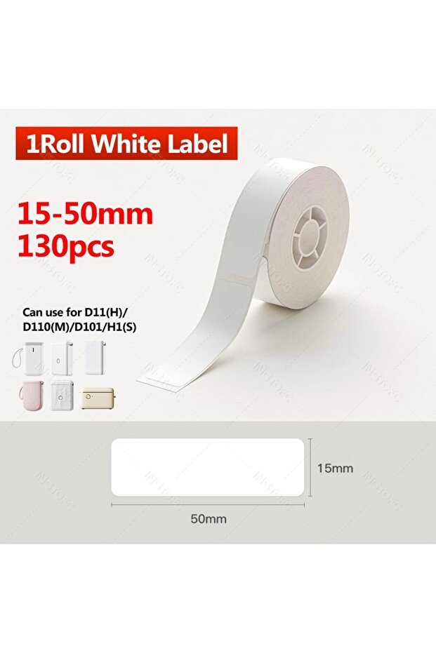 15x50 مللي متر Niimbot D11 التسمية ملصق D110 D11H D110M تسمية ورق الطابعة ذاتية اللصق ملصق Waterpro
