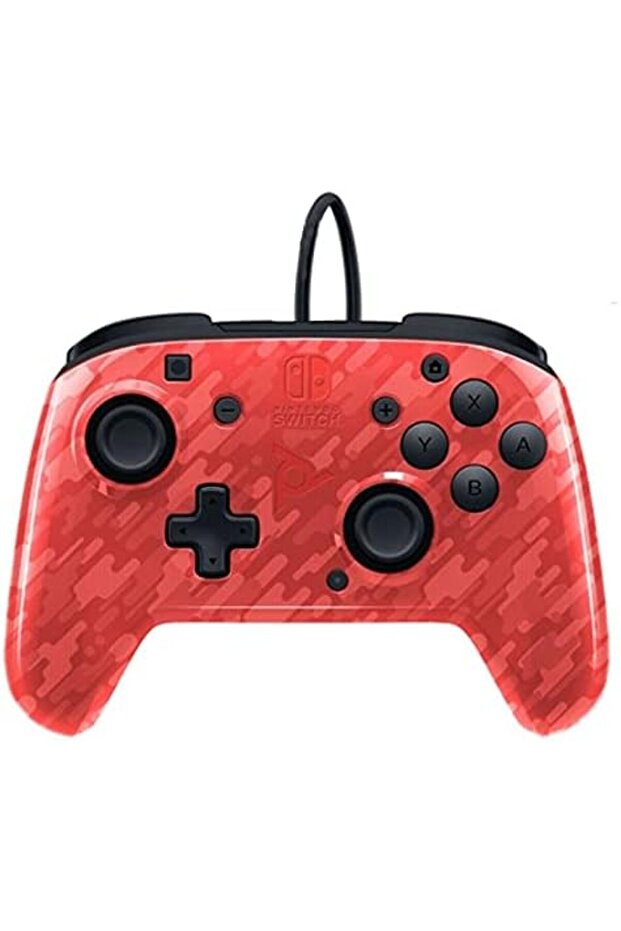 Nintendo Switch Faceoff Deluxe+ Audio Wired Controller - Red Camo - 3