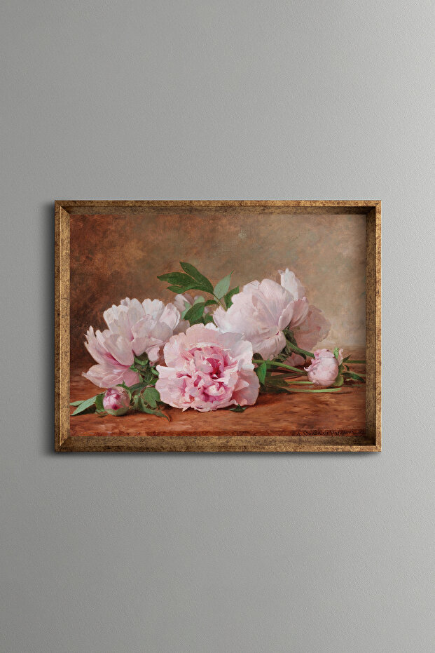 Peonies - Vintage Patterned Frame