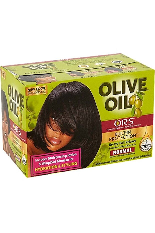 Olive Oil Built-in Protection No-Lye Hair Relaxer Normal Kit