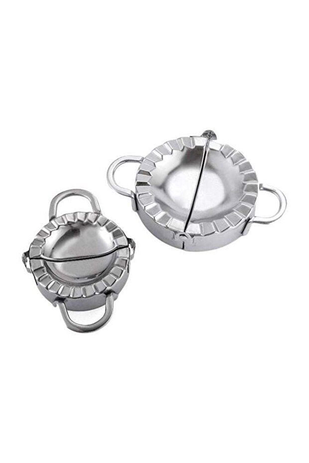 آلة تقطيع العجين الدائرية من دامبينغ ميكر، فضية اللون، 13×3×9 سم - 1