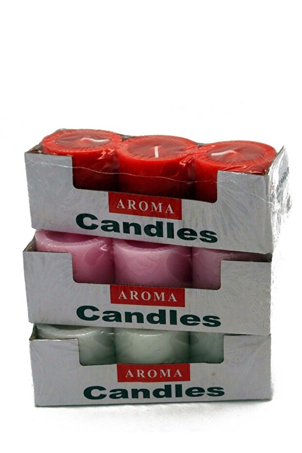 مجموعة أروما من 9 شموع معطرة