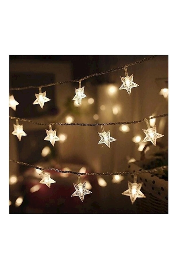 Christmas Trees Star String Lights Yellow 30feet
