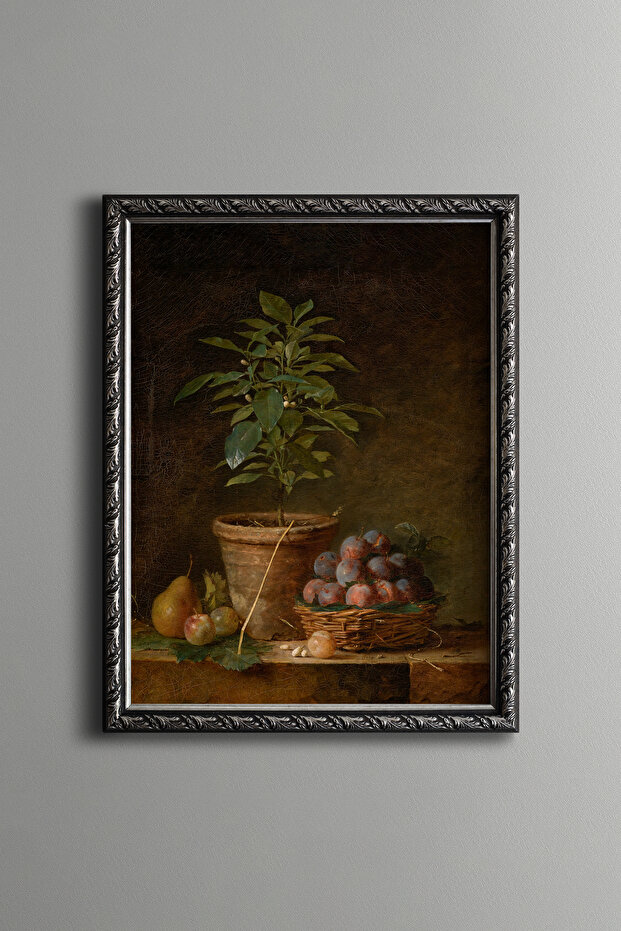 An Orange Tree - Vintage Patterned Frame - 1