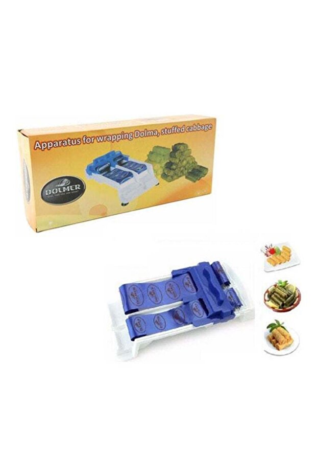 ماكينة لف ورق العنب مزدوجة الدولمر باللون الأزرق - 1