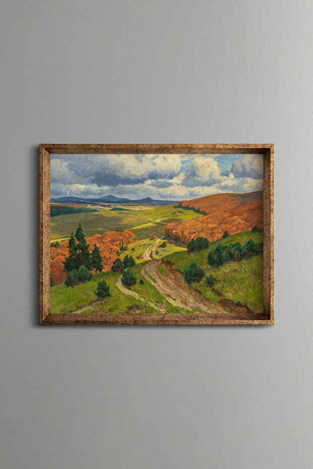 Landscape - Vintage Patterned Frame