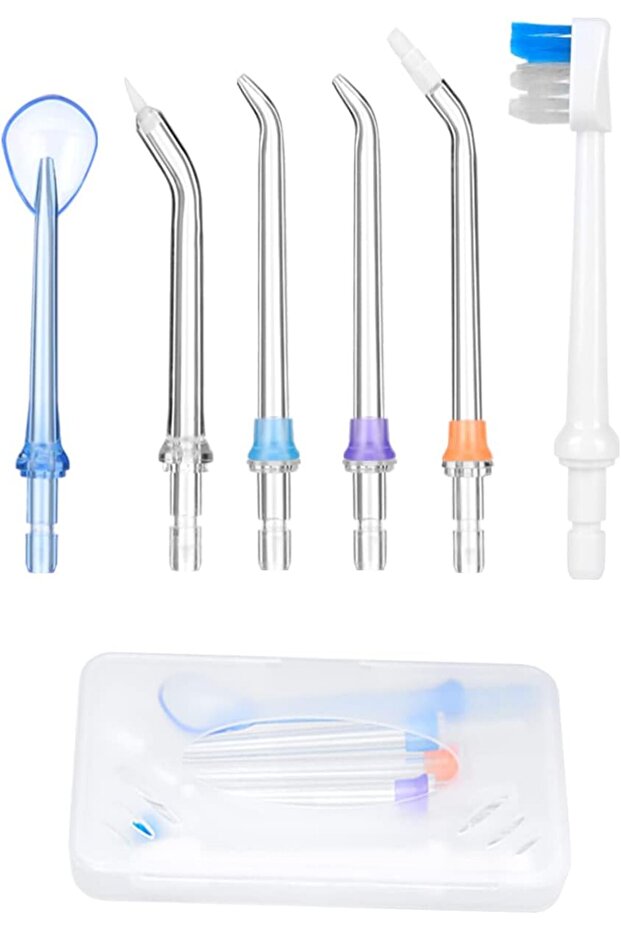 12Pcs Replacement Jet Tips for HF-2 HF-6 Model. Pack of 6.Floss 100pcs - 2