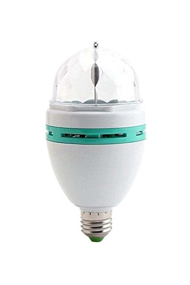 مصباح LED دوار متعدد الأنماط أبيض/أخضر/شفاف 4 × 15 سم