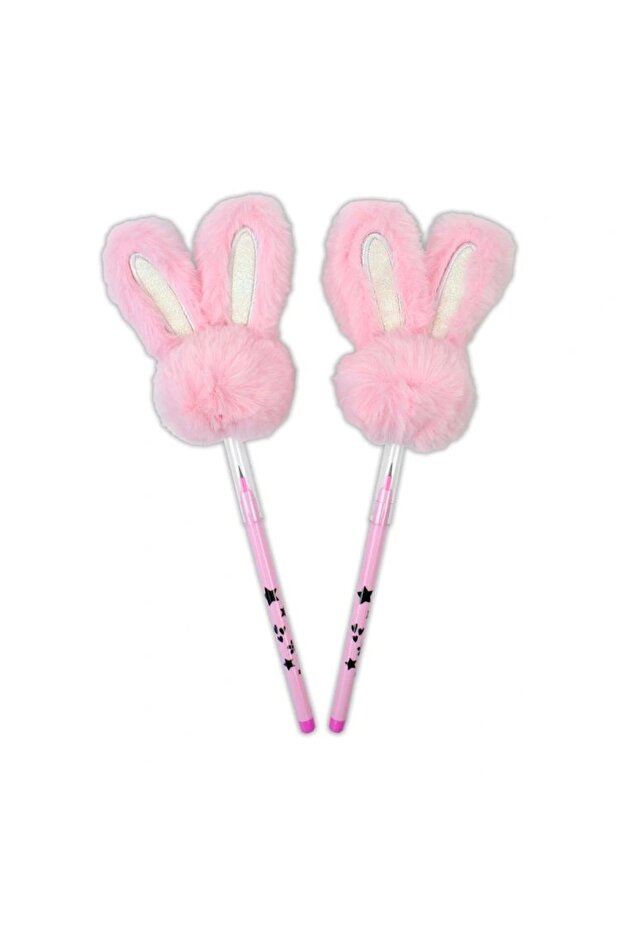 Cem Pop-1002 Pompom Rabbit Head Clicking Lead Pen - Single
