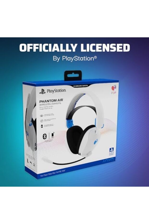 سماعة رأس لاسلكية PS5 PHANTOM باللون الأبيض - 8