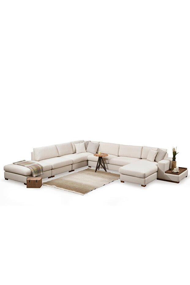 LOOP KÖŞE KOLTUK, KREM - 8