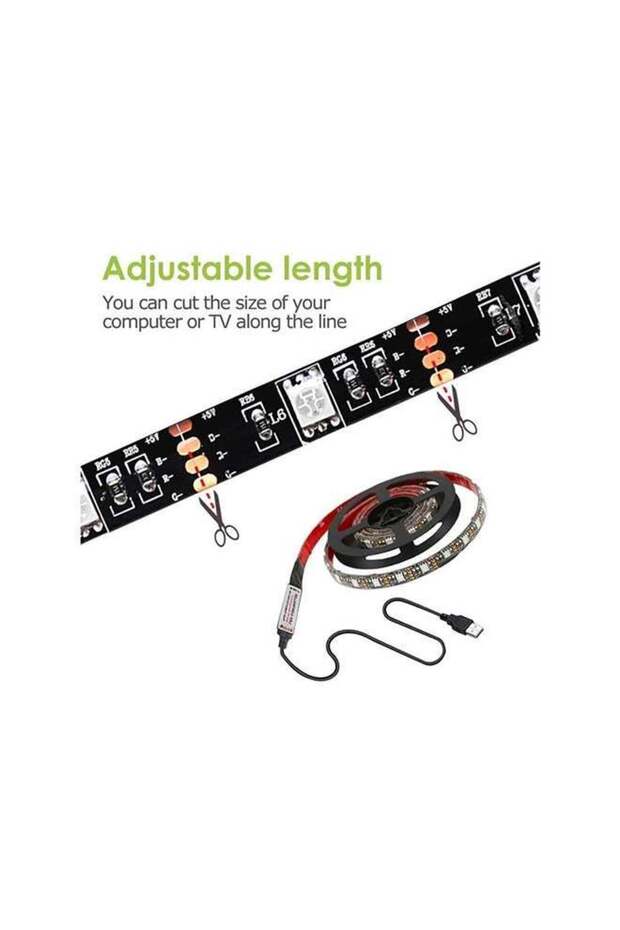شريط إضاءة LED مقاوم للماء مع جهاز تحكم عن بعد باللون الأحمر/الأزرق/الأخضر بطول 1 متر