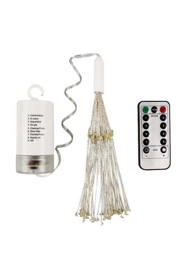100 LED Copper Wire String Light With Batteries Box And Remote Control Multicolour - 1