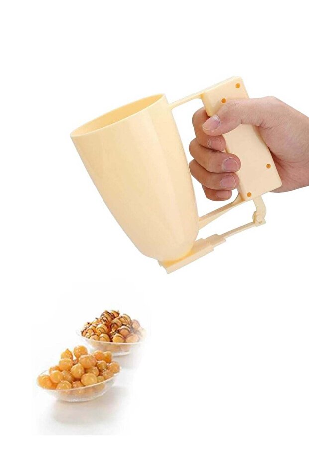 Pastry dough dispenser, easy to use and clean Luqaimat Al-Qadi device