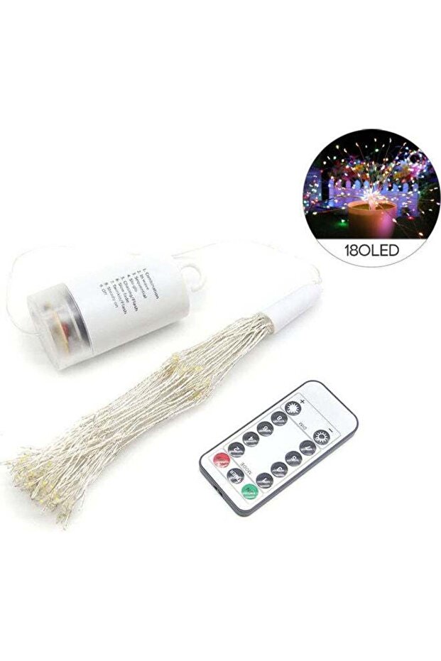 8 أوضاع إضاءة LED للألعاب النارية قابلة للتعتيم متعددة الألوان - 1