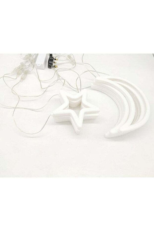 سلسلة أضواء رمضان بيضاء 200 سم - 1