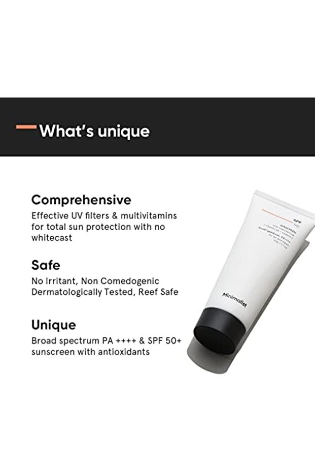 Sunscreen SPF 50 PA++++ | Lightweight with Niacinamide | No White Cast | Broad Spectrum F - 7