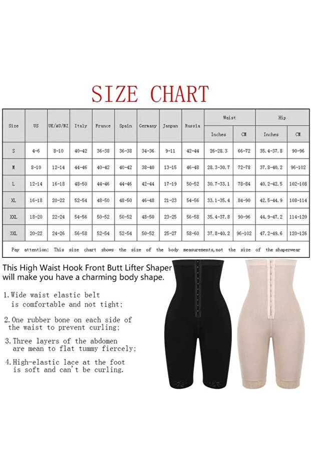 Full-body shaper with front buckle and no hooks - 5