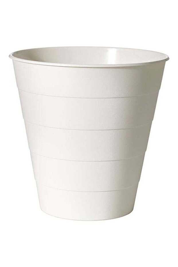 سلة نفايات الحديقة بيضاء - 1