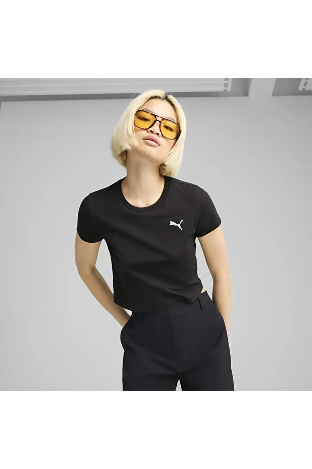 Wardrobe Ess Baby Tee Black Women's Crop