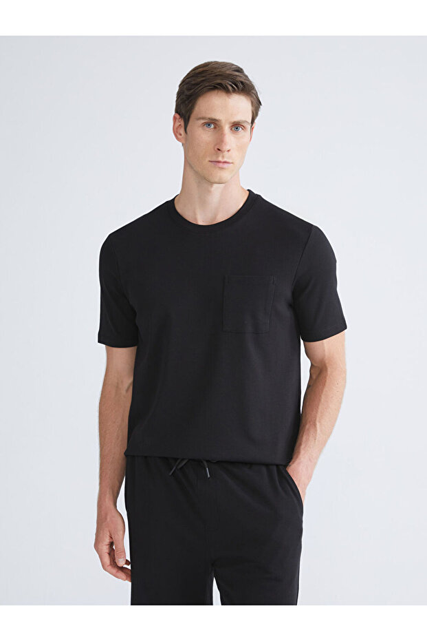 Rmz Gi̇yi̇m Farkiyla Zero Roba Collar Men's T-Shirt