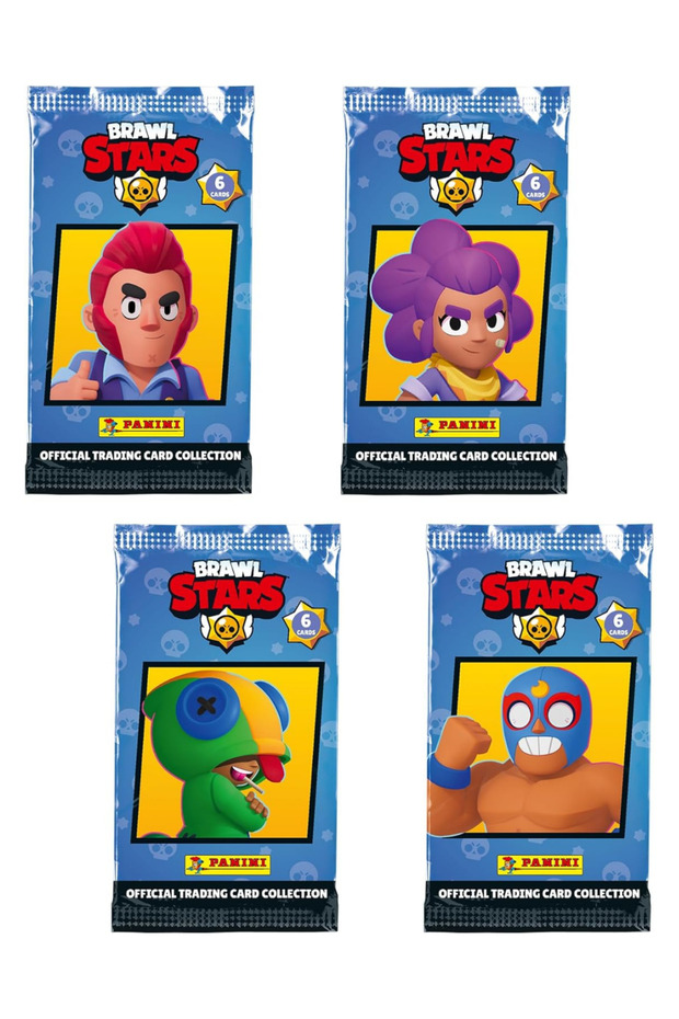 مجموعة بطاقات التداول الرسمية من Brawl Stars مكونة من 4 عبوات (24 بطاقة)