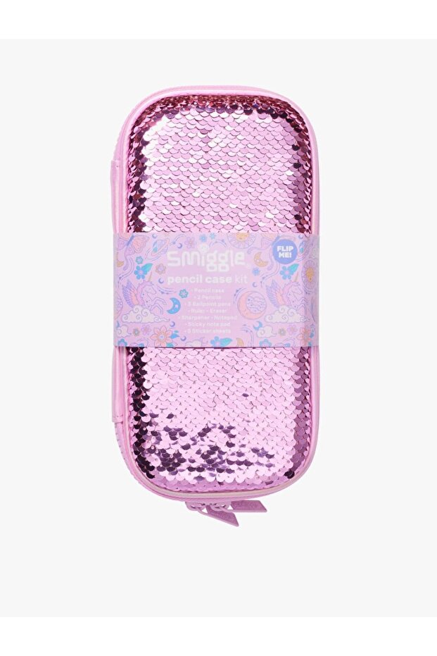 Sequined Stationery Set Pink Filled Pen Holder Hard Cover Stationery Gift Set Children's Birthday School