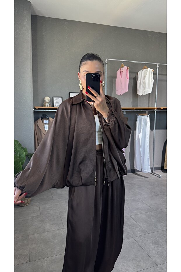 Satin Bomber Jacket - 3