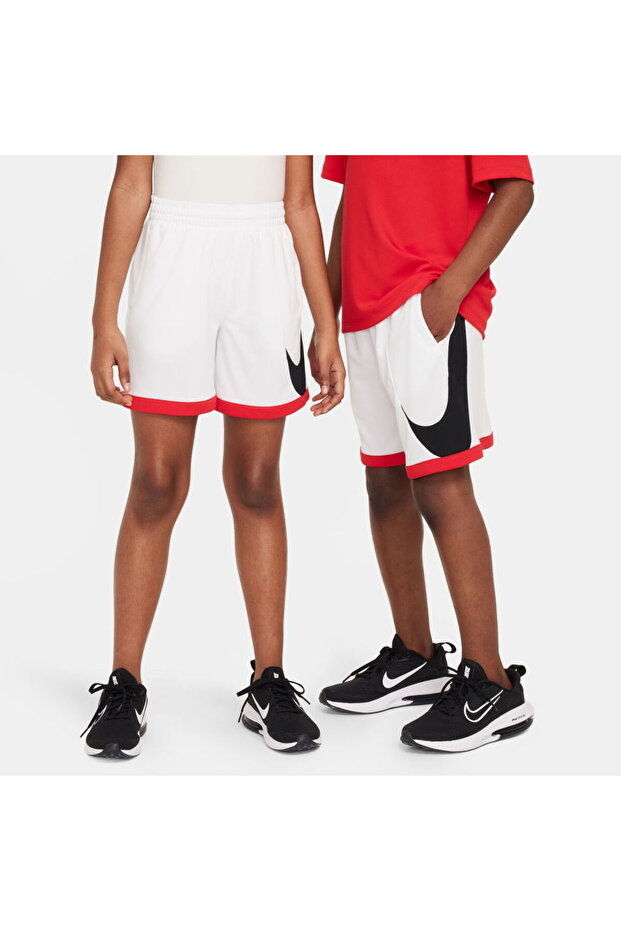 DRİ FIT MULTİ SWOOSH ÇOÇUK BEYAZ ŞORT - 1