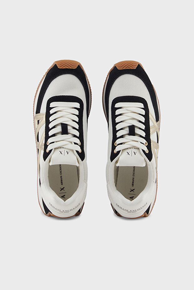 Logolu Hakiki Deri Paltform Taban Sneaker Ayakkabı AYAKKABI XW002151 AF19396 M - 3