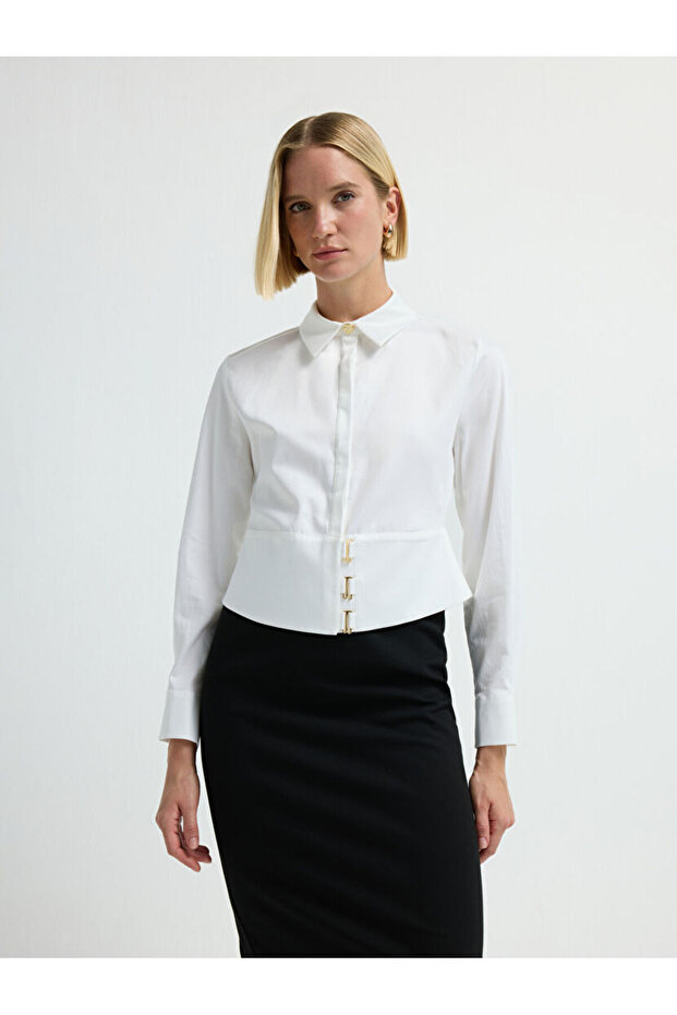 Aksesuar Detaylı Gömlek - 1