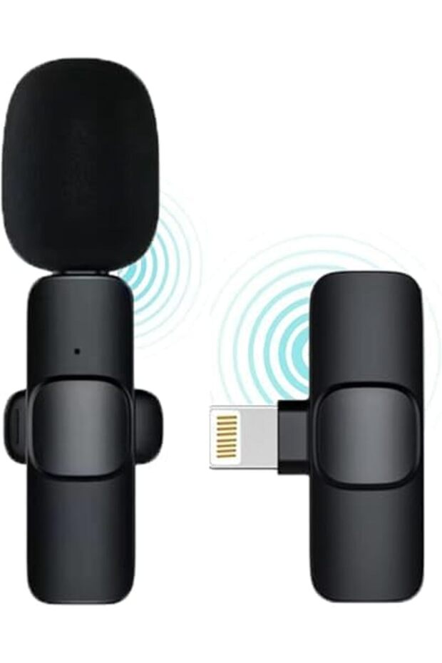 NEW Wireless Mic Compatible For iPhone, Plug-Play Recording Mini Mic with Noise Reduction and Auto S - 1