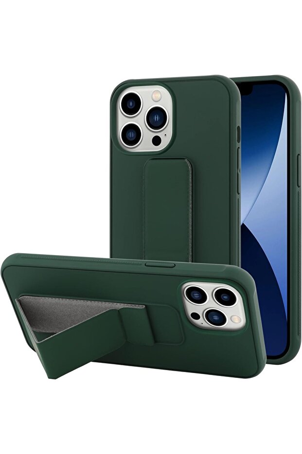 NEW Case Compatible for iPhone 14 Pro Max Kickstand Hand Grip Design Heavy Duty Shockproof Anti-Scra