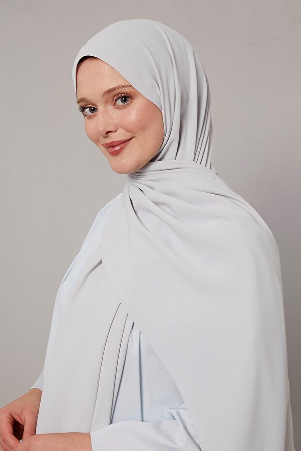 شال عصري مسطح باللون الرمادي الفاتح - 3