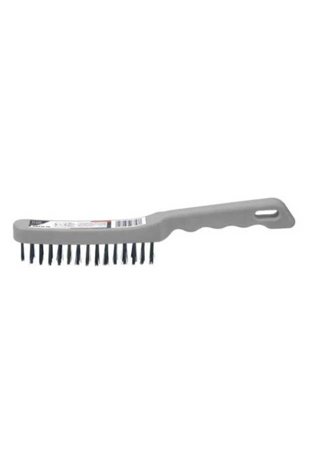 4-ROW WIRE BRUSH, PLASTIC HANDLE - 1