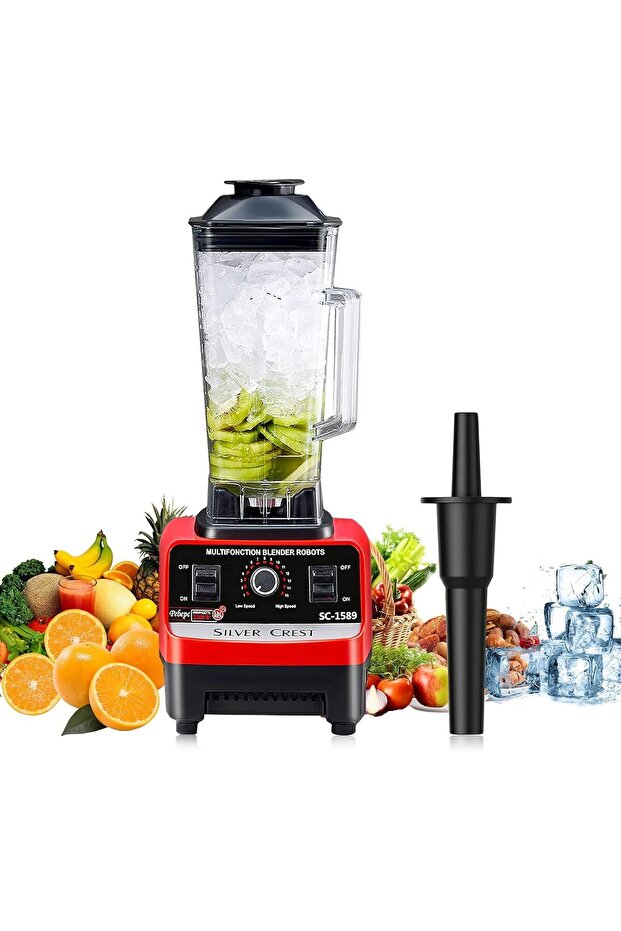 NEW Blender Smoothie Maker 2000W with 15 Speed Control, 2L BPA-Free Tritan Container, 6 Titanium Sta
