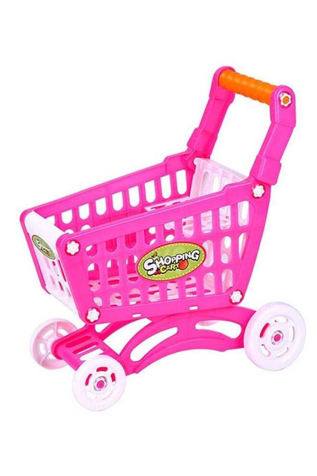 Mini Shopping Cart with Supermarket Accessories 16x33x33cm