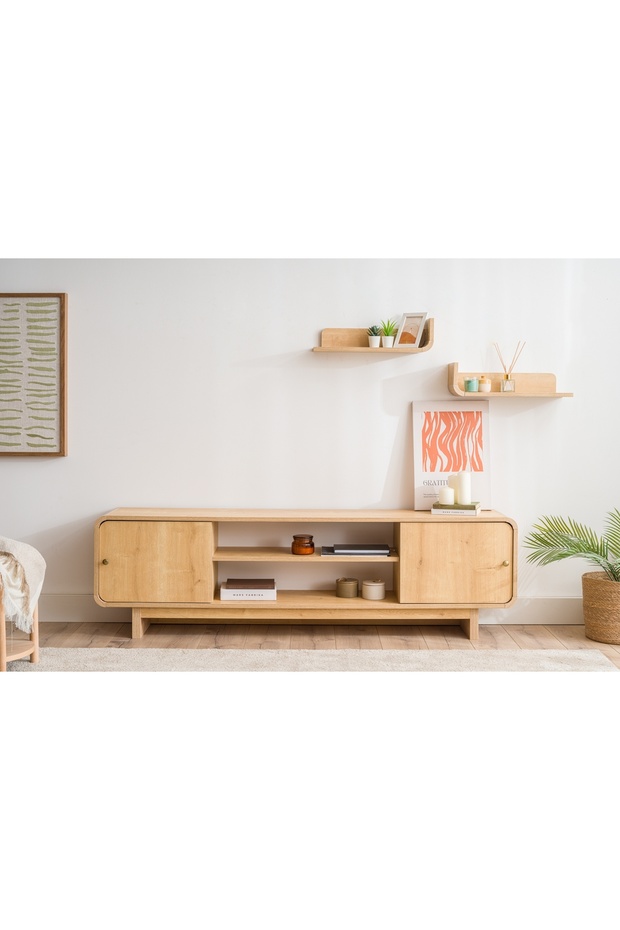 GİRONA DUVAR RAFI, MEŞE, İKİLİ - 3