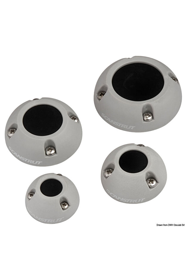 Vertical Cable Gland Grey Plastic - 1