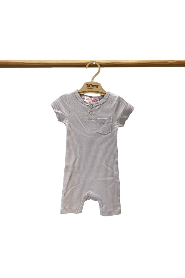 Tiffany Baby Organic Theme Short Rompy with Pockets 88026