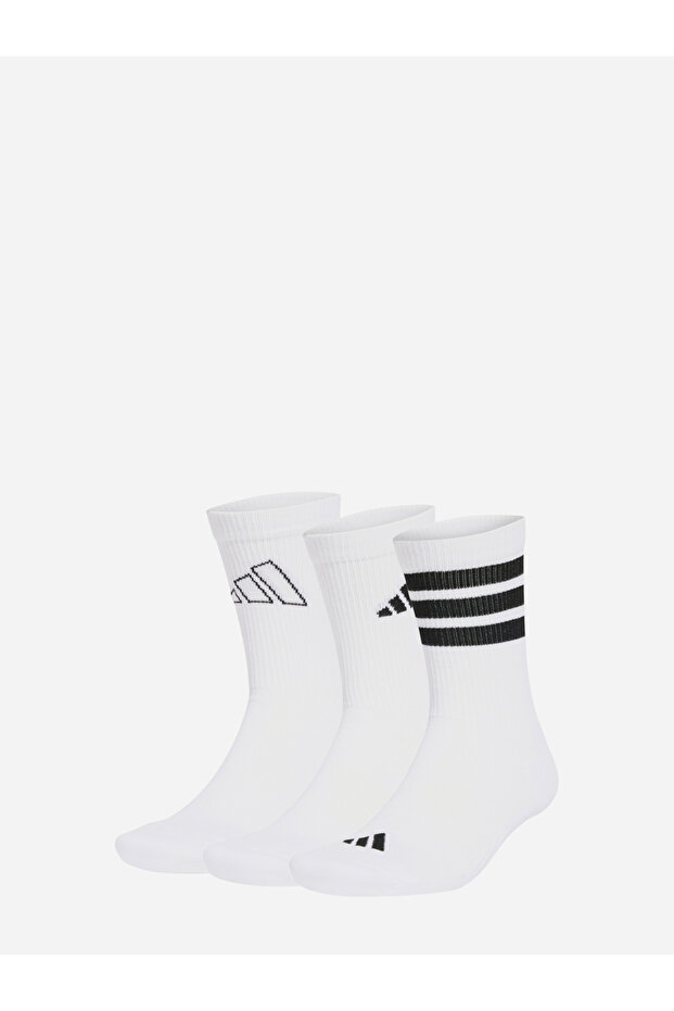 Logo Pack 3Pp Unisex White Casual Style Socks Ji6316